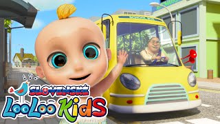 Kolesá Autobusu 🚌 Pesničky pre deti  LooLoo Kids Slovenské [upl. by Patrich]