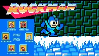 Rockman FC · Famicom original video game  full game completion session 🤖🧬🎮 [upl. by Gnoht]