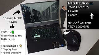 ASUS TUF Dash F15 💻 i711370H NVIDIA GeForce RTX 3060  Benchmark amp Gaming Test  Review [upl. by Roi591]