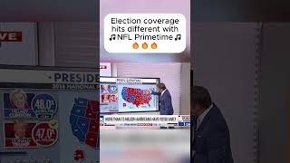 Election coverage hits different with🎵NFL Primetime🎵 election nflprimetime nfl election2024 [upl. by Nydnarb]