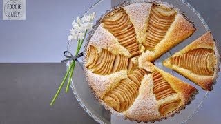 Pear Frangipane Tart  西洋梨杏仁塔  How to make a showstopper tart from scratch  如何製作好吃又好拍的杏仁塔 [upl. by Skylar]