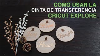 Como usar la Cinta de Transferencia  Cricut Explore  How to use the transfer tape [upl. by Amees]