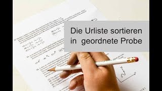 Aus einer Urliste eine Stichprobenliste erstellen [upl. by Oeak]