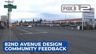 PBOT’s 82nd Avenue design team takes community feedback on latest plans [upl. by Freiman]