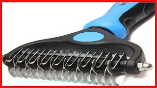 Maxpower Planet Pet Grooming Brush  Double Sided Shedding and Dematting Undercoat Rake Comb for Dog [upl. by Lawan730]