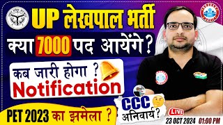 UP Lekhpal New Vacancy 2024  7000 Post  Lekhpal Notification 2024  PET 2023 CCC Compulsory [upl. by Nevet43]