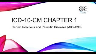 Lesson 6 Part 1 ICD10CM Chapter 1 Infectious and Parasitic Diseases [upl. by Adelaja]