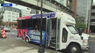 PIX11s Ben Aaron visits mobile karaoke bus on Long Island [upl. by Eznyl]