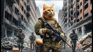 Cute Cat Daddy A War of Cuteness Kitten AI cutecat [upl. by Ojimmas162]