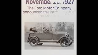 Introduction of the Ford Model A  November 26th 1927  Today in Ford Motor Company History [upl. by Roldan491]