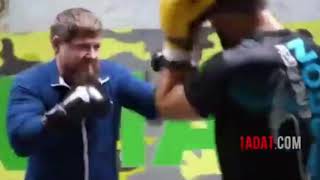 Khamzat Chimaev sparring Ramzan Kadyrov [upl. by Zevahc]