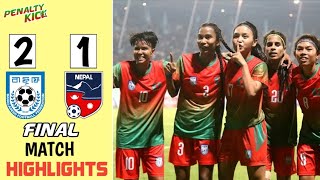 Bangladesh 21 Nepal  Match Highlights  SAFF Womens Championship 2024 Finals [upl. by Moreno]