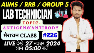 LABORATORY TECHNICIAN EXAM MCQS SERIES226 MERATHON LIVE CLASS AIIMS RRBGROUP  5microbiology [upl. by Jeuz]