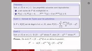 Cours sur les racines dun polynôme [upl. by Avahc310]