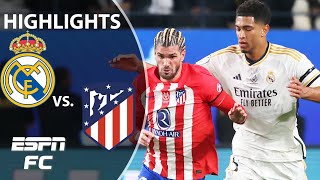 🚨 DERBY CLASSIC 🚨 Real Madrid vs Atletico Madrid  Spanish Supercopa Highlights  ESPN FC [upl. by Noseimaj492]