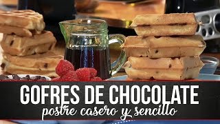 Haz GOFRES DE CHOCOLATE caseros de una forma rápìda y sencilla [upl. by Crist]