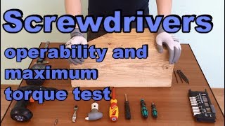 Screwdrivers operability and maximum torque test [upl. by Taimi817]