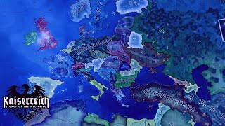 HOI4 Kaiserreich Timelapse 19361952 AI Only Pax Atlantica [upl. by Meares]