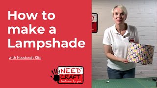 How to make a lampshade video tutorial with a DIY kit [upl. by Ahsocin993]