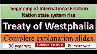 treaty of Westphalia complete lecture with slides [upl. by Aillicsirp]