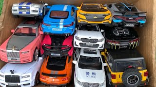 Box Full of Cars GTR R34 Rolls Royce Phantom Bugatti Divo Ford Mustang RTR Spec 5 BMW M8 car [upl. by Bret823]