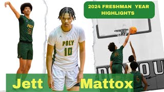 Jett Mattox Long Beach POLY 2024 Basketball Freshman Highlight [upl. by Letsirc]