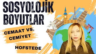 Sosyolojik Boyutlar Cemaat ve Cemiyet Hofstede [upl. by Stephania632]