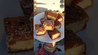 Lamington Cake1 egg CakeAustralian Dessert cake 🥧😋trending youtubeshorts viralvideo shorts [upl. by Krawczyk]