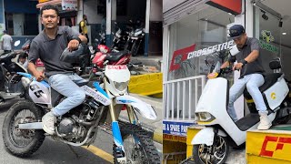 TEST RIDE OLD MODEL CROSSFIREXZ 😲AND NEW CROSSFIRE EV SCOOTER😍sijanthapaus [upl. by Assina]