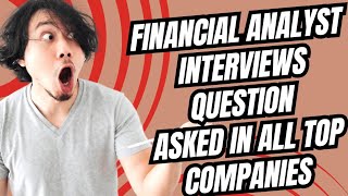 Financial Analyst Interview QuestionsAll Top questions Asked in Financial Analyst interview [upl. by Hairas]