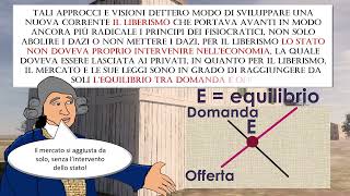 Storia SECOLO DEI LUMI economia politica politica economica fisiocrazia e liberismo [upl. by Izy]