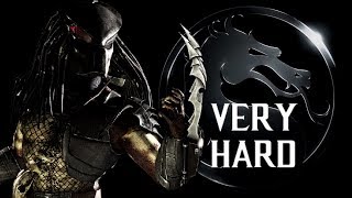 Mortal Kombat X  Predator Hunter Klassic Tower VERY HARD NO MATCHES LOST [upl. by Arobed451]