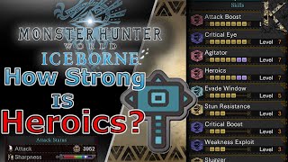 How Strong is Heroics Hammer Monster Hunter World [upl. by Ilajna]