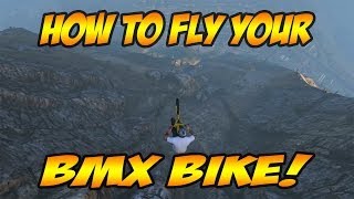 GTA 5 Online  How To FLY Your BMX Bike [upl. by Judus118]