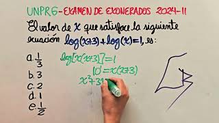 UNPRG Examen de exonerados 2024II Lambayeque  Perú [upl. by Levenson]