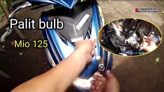 Mio 125 head light bulb replacement  kauwido vlog [upl. by Llywellyn]