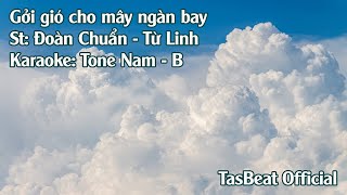 Karaoke Gởi Gió Cho Mây Ngàn Bay  Tone Nam  TAS BEAT [upl. by Asiil]