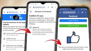 NEW Facebook Account Recovery Upload ID Option Not Working The Link you followed may be broken [upl. by Dasa751]