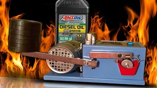 Amsoil Signature Series 0W40 Max Duty Diesel Engine Oil Test 100°C Piotr Tester [upl. by Alleinad947]