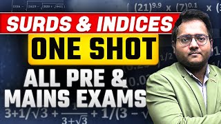 🔥✅✅🔥 Surds amp Indices for Banking Exams  Surds amp Indices One Shot  Surds and Indices Harshal Sir [upl. by Dinse192]