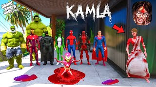 Franklin Avengers Playing Chupan Chupai With Indian Ghost Kamla In GTA 5  Hulk superman spiderman [upl. by Bergen376]