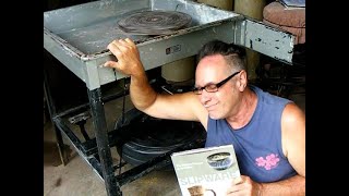 my new POTTERS TREADLE WHEEL amp 1st runs of pots 302 rooster hill pottery [upl. by Terza143]