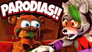 FNAF Security Breach PARODIAS SIN CONTEXTO  ANIMACIONES  Fandub Español [upl. by Ahsikin]