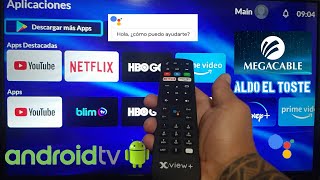 Megacable con Android tv  puedes controlar todo con tu voz  Unboxing [upl. by Llenehc531]