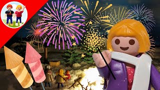 das verbotene Feuerwerk  Silvester  Playmobil Familie Sommer  Kinder  deutsch [upl. by Combe]