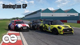 27  Donington GP  JCW Mini Cooper Challenge  AMS2 [upl. by Tildie]