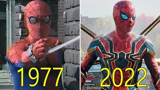 Evolution of SpiderMan in Movies w Facts 19772022 [upl. by Ayvid]