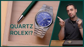 A Quartz Rolex worth 2x a vintage DayDate Rolex Oysterquartz DayDate and Datejust Explained [upl. by Ennaecarg12]