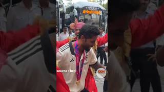 Suryakumar yadav Rohit Sharma amp Hardik pandya Celebrates and Dancing at Delhi airport  teamindia [upl. by Toshiko]