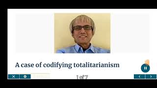 A case of codifying totalitarianism A Faizur Rahman [upl. by Acisey]